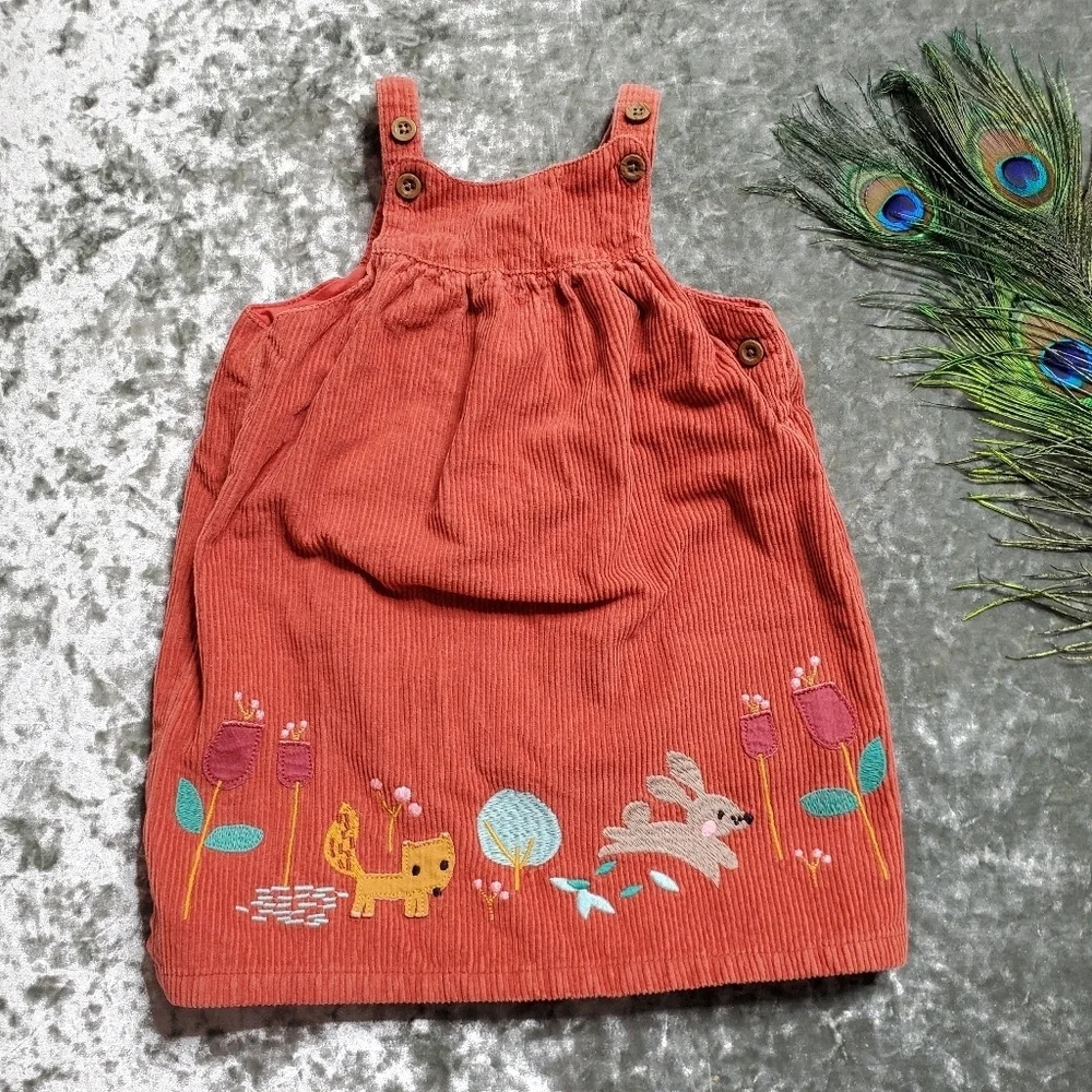 Marks & Spencer Corduroy Rust Dress